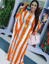 Dubai Maxi Abaya in African Print
